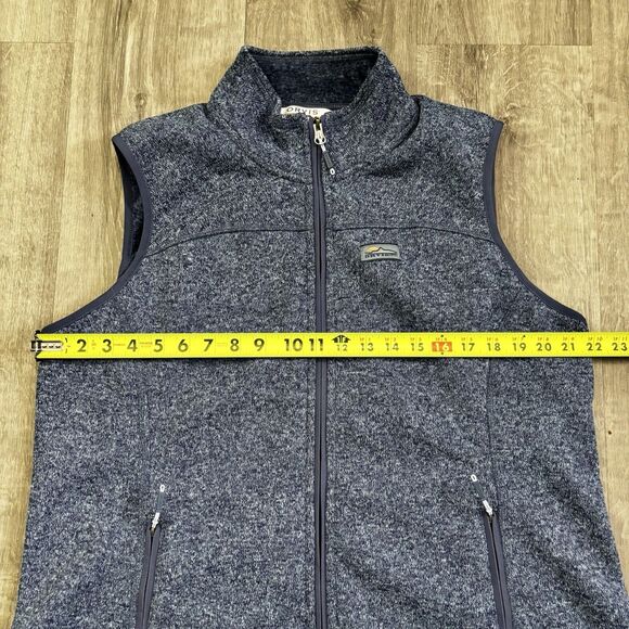 Orvis Blue Fleece Knit Vest Men's Size XL Full Zip, Zip Pockets - Picture 5 of 7